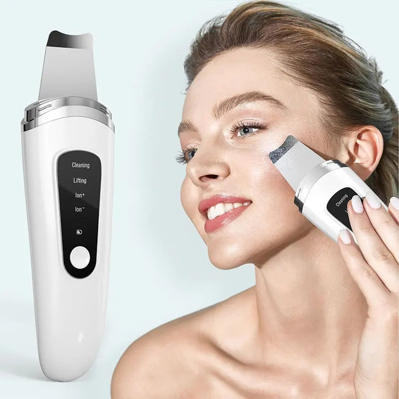 Ultrasonic Skin Scrubber Face Skin Spatula Facial Spatula for Deep Cleansing Blackhead Remover Pore Facial Shovel Cleaner Beauty
