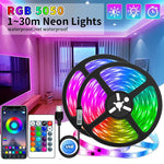 Load image into Gallery viewer, USB LED Strip Lights APP Control Color Changing 5050 RGB Led Light Flexible Lamp Tape for Room Decoration TV Backlight Diode
