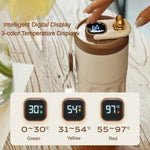 Load image into Gallery viewer, 450ml Sports Water Bottle Smart Vacuum Coffee Cup 316 Stainless Steel LED Temperature Display Thermos Bottle Car Thermos Cup
