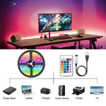 Load image into Gallery viewer, USB LED Strip Lights APP Control Color Changing 5050 RGB Led Light Flexible Lamp Tape for Room Decoration TV Backlight Diode
