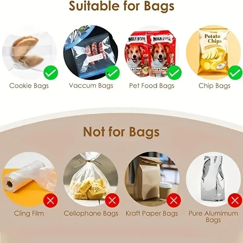 Mini Heat Bag Sealing Machine Package Sealer Bags Thermal Plastic Food Bag Closure Portable Sealer Packing Kitchen Accessories
