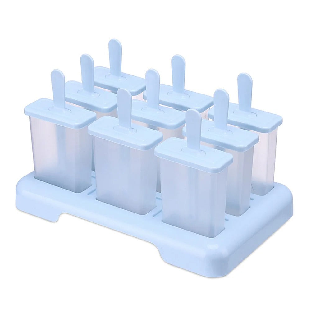 Ice Cream Popsicle Mold DIY Ice Cream Machine Homemade Ice Box with Plastic Stick Ice-lolly Mold Ice Cube Tray Kitchen Gadgets